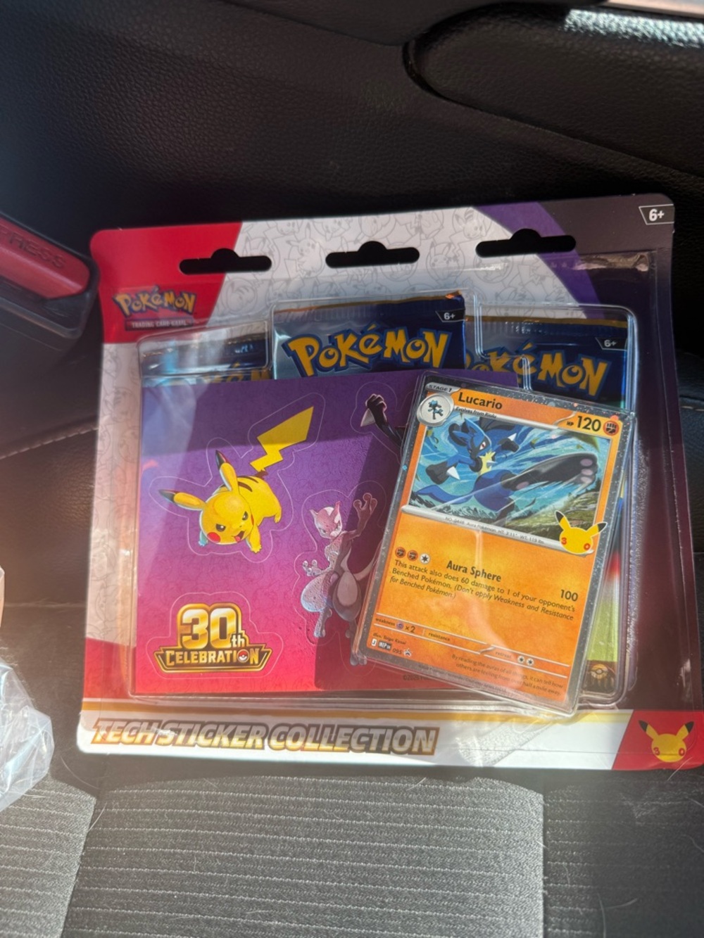 Pokemon 30th Anniversary Celebration Tech Sticker Collection Lucario